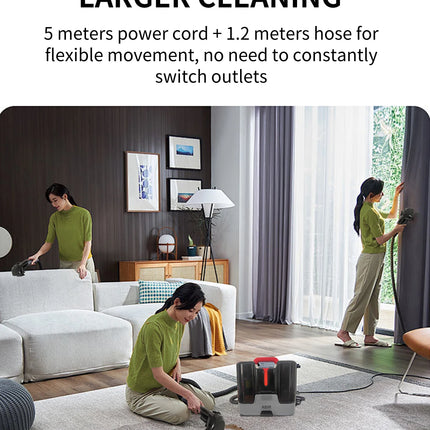 ABIR G80 Handheld Carpet & Upholstery Cleaner, 150,000PA Wet/Dry Vacuum for Home, Car & Pets