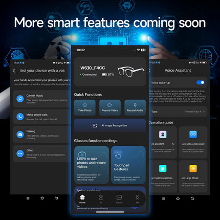 4K AI Smart Glasses with Translation