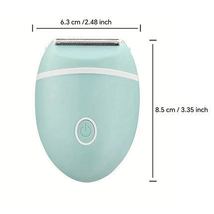 Battery powered stainless steel blade electric shaver
