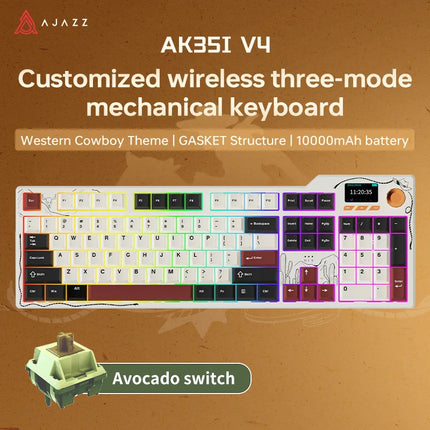 AJAZZ AK35I MAX Keyboard – Tri-Mode & Hot-Swap