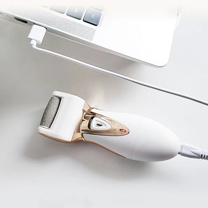 Portable USB rechargeable foot sharpener and foot scab