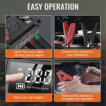 Wireless Car Jump Starter & Portable Power Bank