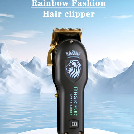 MAGICFUL New Professional Hair Clipper Rechargeable Electric Trimmer For Men