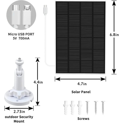 Tuya 9000mAh Rechargeable Battery Solar WiFi Security Camera with Siren Alarm