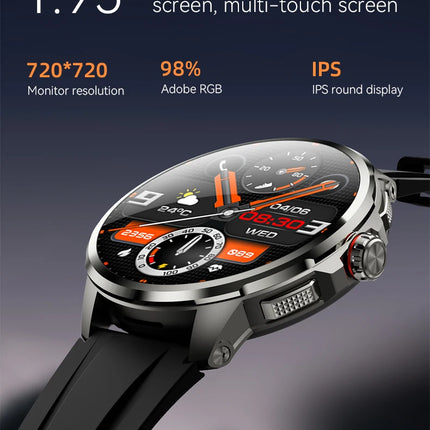 DIBELLAY 5G/4G Smartwatch – 1.95" AMOLED, 8GB+128GB, 900W Camera, GPS, WiFi, Android 9.0, 2100mAh