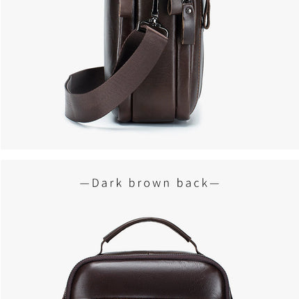 Men's crossbody bag, fashionable leather bag