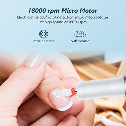 Polisseur d’ongles électrique – Embouts pro pour ponçage & polissage