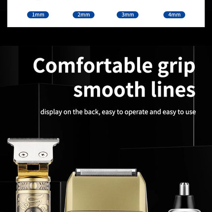 3-in-1 grooming kit for men — hair clipper, professional look.