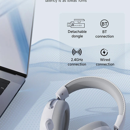 AJAZZ AHM10MAX Headphones – Wireless & Noise Cancelling
