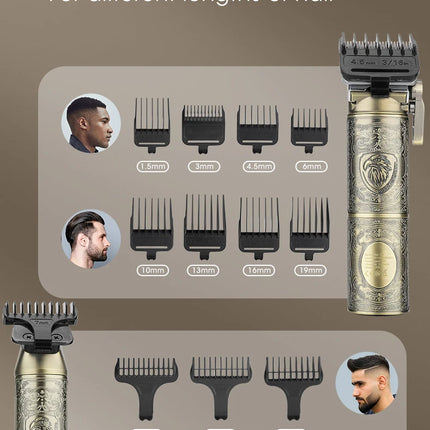 Professional Hair Clipper Electric Shaver Rechargeable