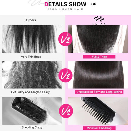 “UNice Bye-Bye Knots™ Lace Wig – Hollywood Curls, Easy Wear”