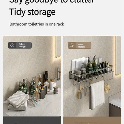 Aluminum Bathroom Wall Rack