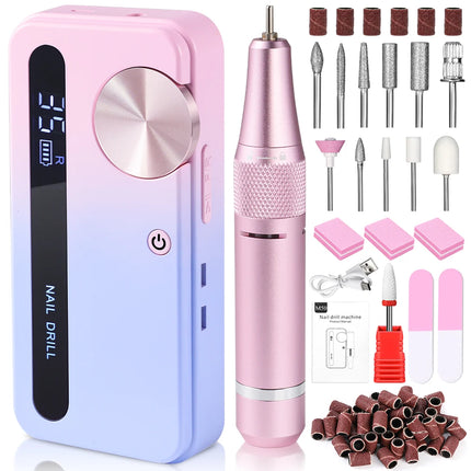 Ponceuse à ongles électrique 35 000 RPM – Rechargeable & portable