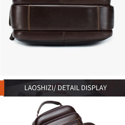 Men's crossbody bag, fashionable leather bag