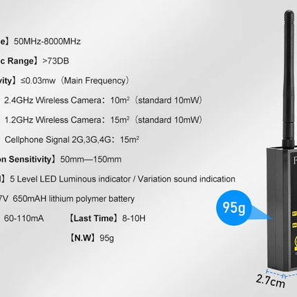 F911 Hidden Camera & RF Detector