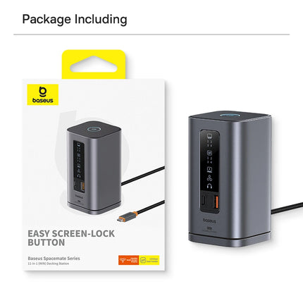 Baseus 12-in-1 USB-C Hub with HDMI & 100W PD