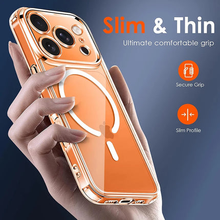 Dibellay  Clear Magsafe Case – Hard PC Bumper for iPhone 17 Series