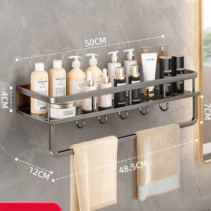 Aluminum Bathroom Wall Rack