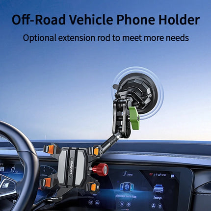 DIBELLAY LanParte – Support Téléphone Voiture 360° à Ventouse Métallique