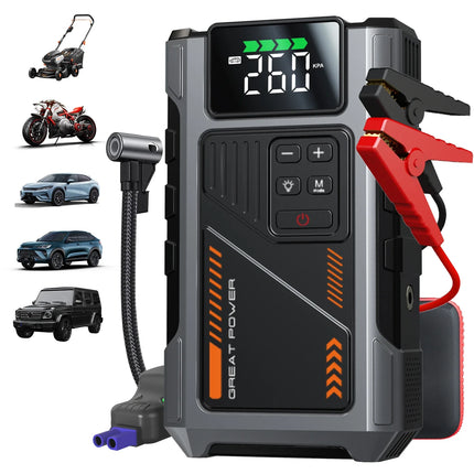 3000A Car Jump Starter with Air Compressor