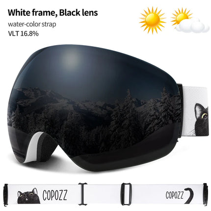 Frameless Anti-Fog Ski Goggles UV400 for Men & Women