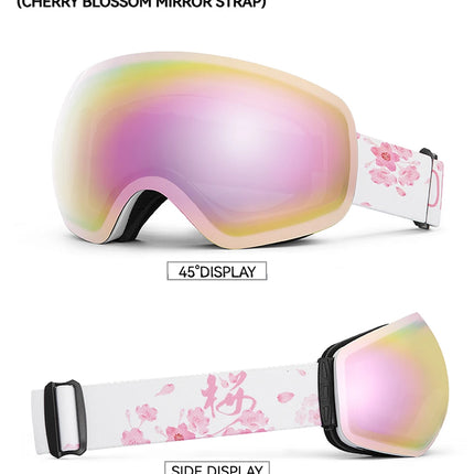 Frameless Anti-Fog Ski Goggles UV400 for Men & Women