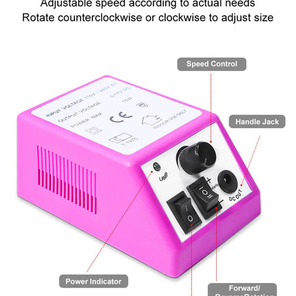 Ponceuse à ongles électrique 20 000 RPM – Manucure & pédicure