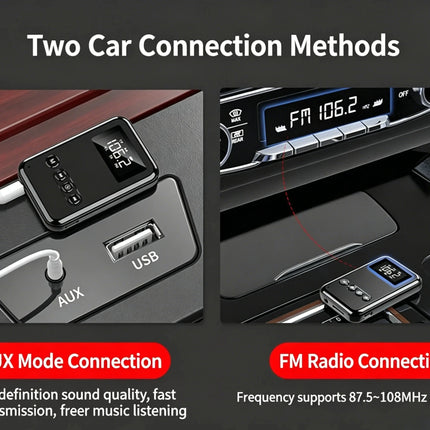 Adaptateur audio Bluetooth 5.0 Émetteur et récepteur 2-en-1