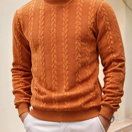 Men’s Jacquard Turtleneck Sweater