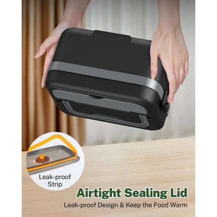 A52Q Cordless Self-Heating Lunch Box – 16,000mAh, Perfect for Office, Car & Travel