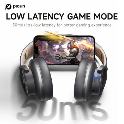 DIBELLAY B8 – Casque Bluetooth Over-Ear 120H, 3EQ, Appels Main-Libre, Faible Latence