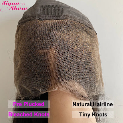 Ombre Brown Bone Straight Bob Wig – 100% Human Hair
