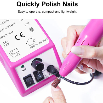 Ponceuse à ongles électrique 20 000 RPM – Manucure & pédicure