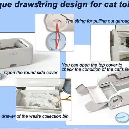 RUTI Smart Automatic Self-Cleaning Cat Litter Box WiFi