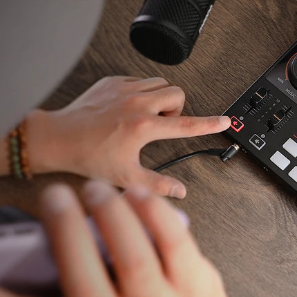 DIBELLAY MaonoCaster AME2 Gen2 Audio Mixer – Dual XLR Inputs, Podcast & Guitar Ready