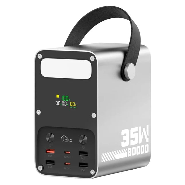 80000mAh Power Bank 35W PD Fast Charge with LCD Display