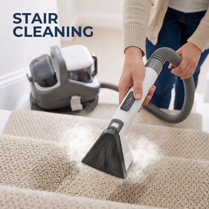 1300W Steam Carpet Cleaner 13kPa Suction 100°C Deep Stain Remover