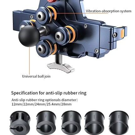 DIBELLAY LanParte – Support Téléphone Vélo & Moto avec Absorbeur de Chocs