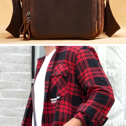Leather Men's Shoulder Bag