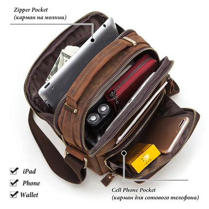 Leather Men's Shoulder Bag