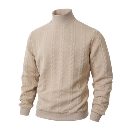 Men’s Jacquard Turtleneck Sweater
