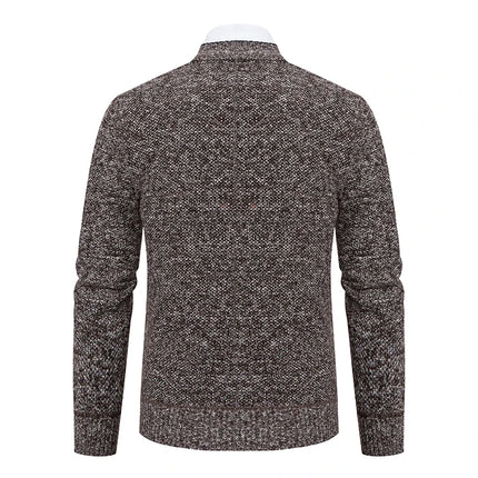 DIBELLAY Men’s V-Neck Knitted Cardigan – Autumn/Winter