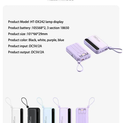 Batterie externe Lenovo avec câbles