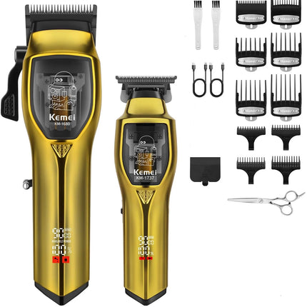 Kemei Professional Cordless Hair Clipper & Trimmer Set