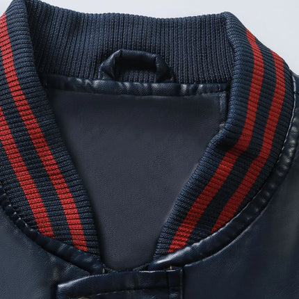 Winter New Leather Jackets Man