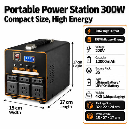 300W Portable Power Station