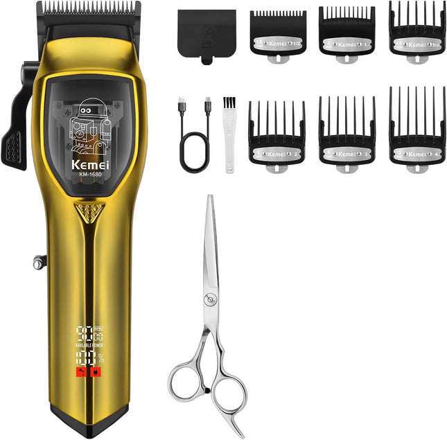 Kemei Professional Cordless Hair Clipper & Trimmer Set