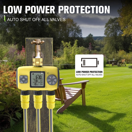 Insoma 3-Outlet Automatic Water Timer for Garden Irrigation
