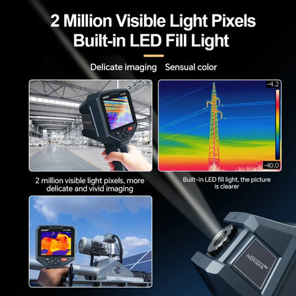 DIBELLAY NOYAFA NF-526E Infrared Thermal Imager – 256×192, Handheld Industrial Thermometer for Floor Heating & Repairs