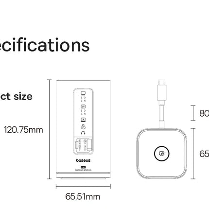 Baseus 12-in-1 USB-C Hub with HDMI & 100W PD
